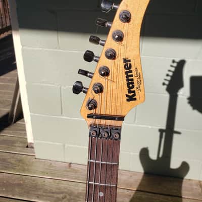 Lado 1988 Line Cracked Series with Custom Beveled/Scalloped Kramer Neck + German Schaler Floyd Rose Bridge image 3