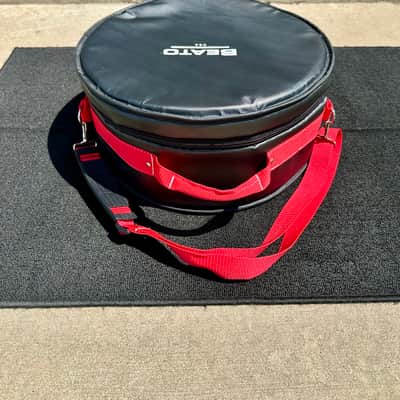 Beato Pro 1 - 6.5x14” snare drum bag - Red webbing 2025 - Black with Red handles image 2