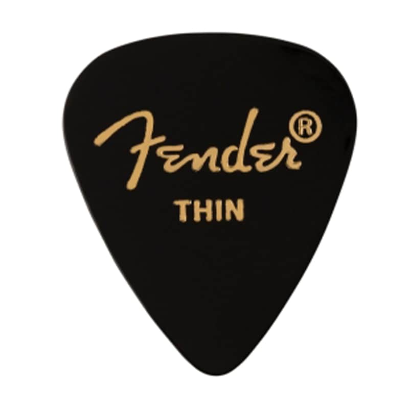 Fender 351 Black Thin 12 Pack image 1