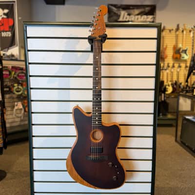 Fender American Acoustasonic Jazzmaster All-Mahogany 2022 - Present - Bourbon Burst image 1