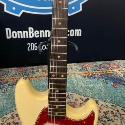 Fender Tom Hamilton's Aerosmith, Mustang Electric Guitar (#27) - Blonde image 11
