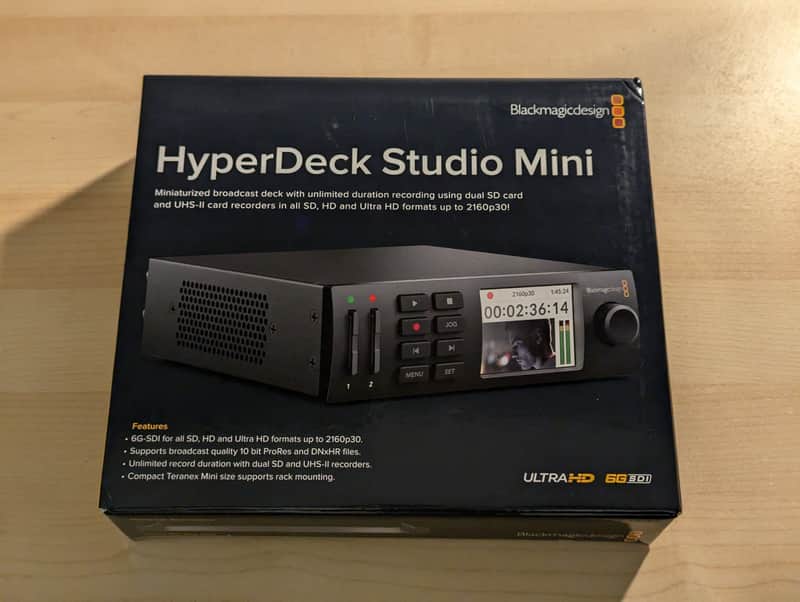 Blackmagic Hyperdeck Studio Mini 2017 imagen 1