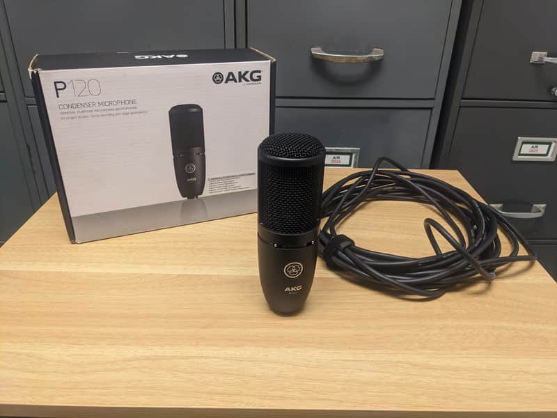 AKG P120 General-Purpose Medium Diaphragm Cardioid Condenser Microphone 2010s - Black image 1