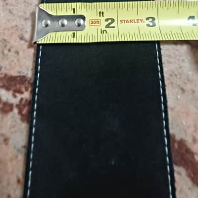 Guitar Strap - Fuck You -Leather Suede Custom Strap 57"- 66", x 3" Extra Long! image 4