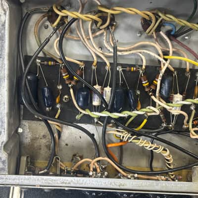 Vintage 1970's Fender Super Reverb 4x10 all tube guitar combo amp image 11