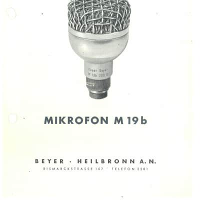 W/ demo video: Rare 1940s Beyer M19 b dynamic omni studio microphone - fully working image 9