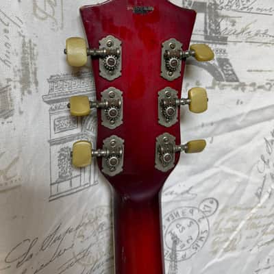 1965 Hofner Verythin Model 4575 Cherry Finish Flame Maple Taylor Hard Shell Case Fair Condition **Please Read** image 3