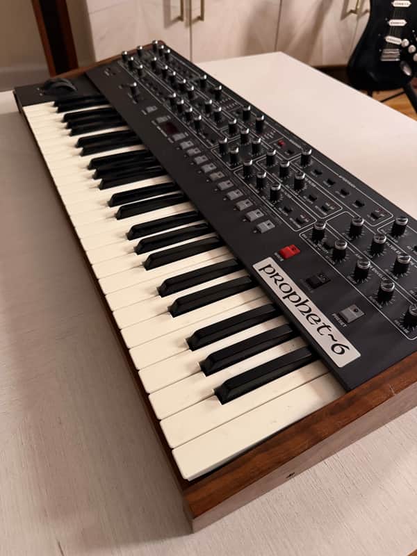 Sequential Prophet-6 49-Key 6-Voice Polyphonic Synthesizer 2018 - 2020 - Black with Wood Sides image 1