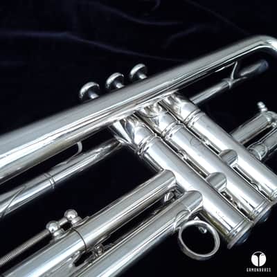 F. Besson pre war 88xxx GRAND PRIX trumpet - silver plated gamonbrass image 22