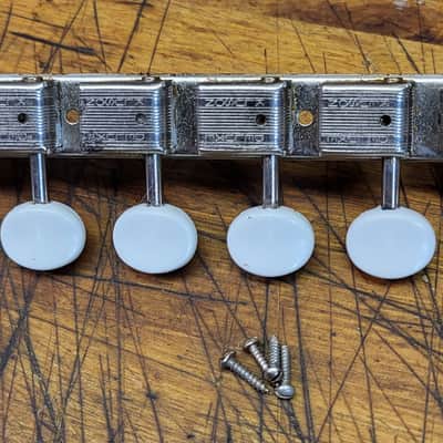 Vintage 1969 Kluson Deluxe Double Line 6 in a line Guitar Tuners Luthier Parts image 1