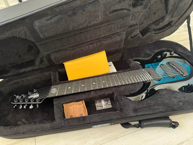 Ernie Ball Music Man John Petrucci Signature Majesty 8 2022 - 2024 - Okelani Blue image 1