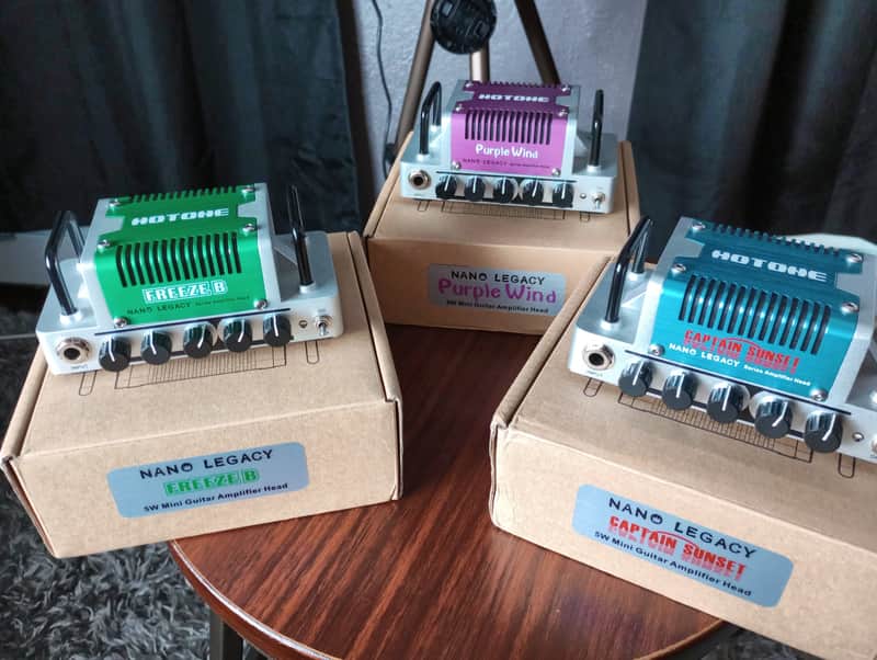 3 Hotone Nano Legacy Amp Heads - Captain Sunset / Purple Wind / Freeze B image 1