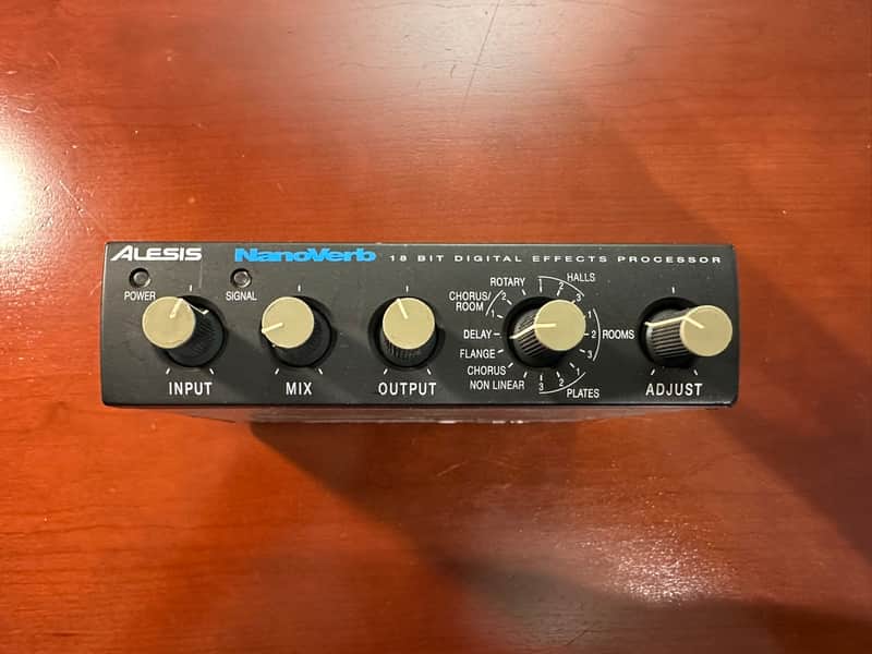 Alesis Nanoverb 18-Bit Digital Effects Processor 1990s - Black image 1
