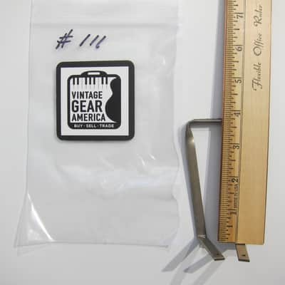 Harmony & Silvertone Flat Top Acoustic Guitar Tailpiece Authentic Vintage Part Circa-1950s-1960s-Nickel Silver image 7