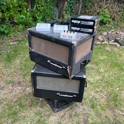 1970’s MTI Rotophaser RM-80 Portable Rotary Speaker Rig Incl. Orange Power Pedal & Custom Switch image 1