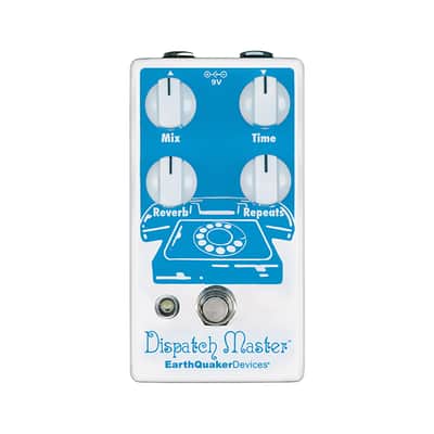 EarthQuaker Devices Dispatch Master Digital Delay & Reverb V2 2017 - 2018 - White / Blue Print image 1
