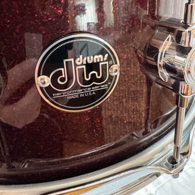 DW Performance Series 6.5x14" Maple Snare Drum - Merlot Sparkle image 5