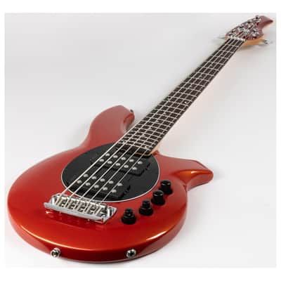 Ernie Ball Music Man Bongo 5HH 5-String Electric Bass, Blood Orange image 5