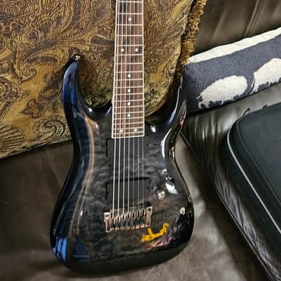 Ibanez RGA7QM 7-String 2012 - Black Quilt image 7
