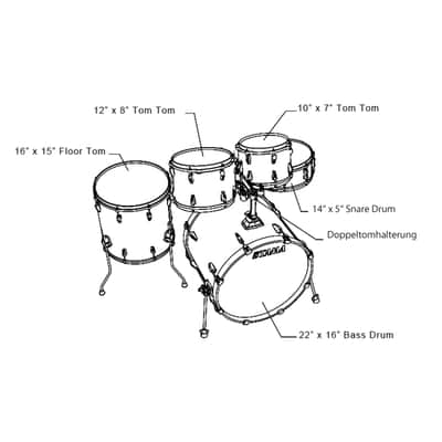 Tama Rhythm Mate RM52KH6, Black #BK - Drum Set image 3