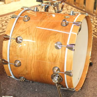 DW Collector's Natural Lacquer over Cherry/Gum Jazz Drum Set - 22,13,16 (No Snare) - SO#883767 image 2