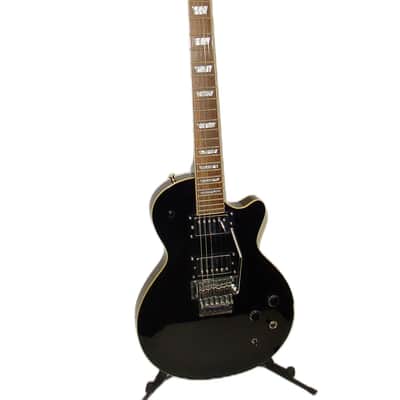 Agile AL-2000 Electric Guitar with Fernandes FRT Locking Tremolo System Gloss Black image 1