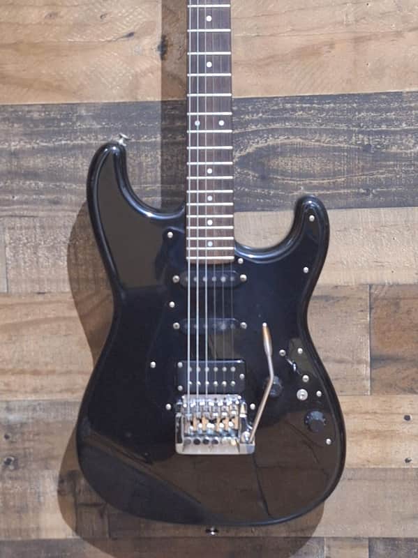 1985 Fender MIJ Contemporary Series Stratocaster Deluxe HSS - Black - image 1