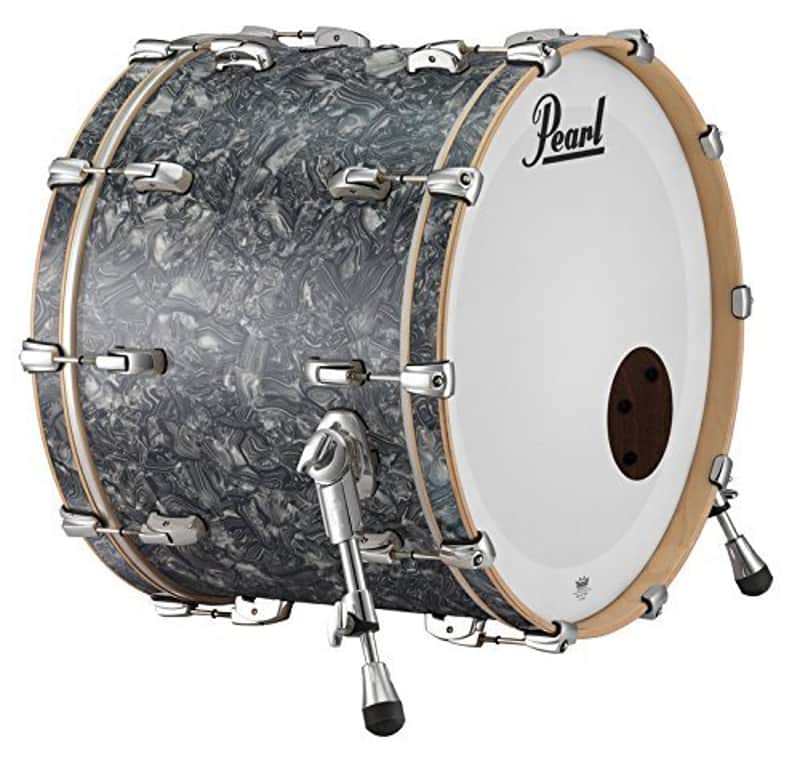 Pearl Music City Custom 22"x20" Bass Drum w/o Mount RF2220BX/C417 PEWTER ABALONE image 1