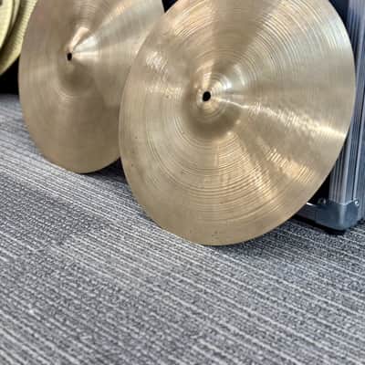ZILDJIAN 14" A HI HATS 60'S ERA STAMP "BAND" | 1248g/1388g - USED image 2