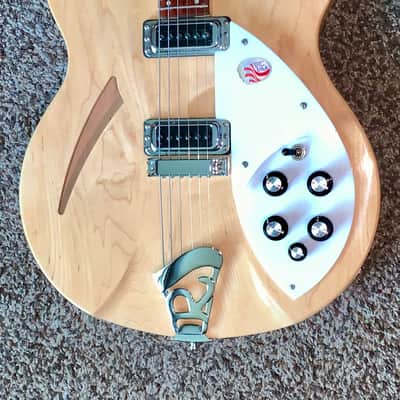 2019 Rickenbacker 330 maple glo electric guitar made in the usa ohsc image 4