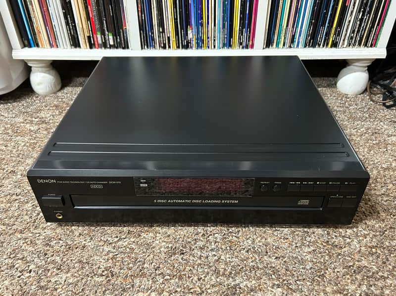 Denon DCM-370 5-Disc CD Player Automatic Carousel Changer No Remote SERVICED ✅