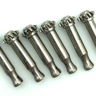 Vintage Fender Slotted Tuner Posts/Gears - Mid 70’s-Late 70’s - Nickel image 2