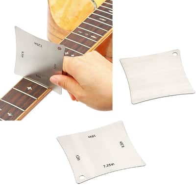 Stainless Steel Guitar Fretboard Radius Gauge Set – Fingerboard & Bridge Measuring Tool image 4