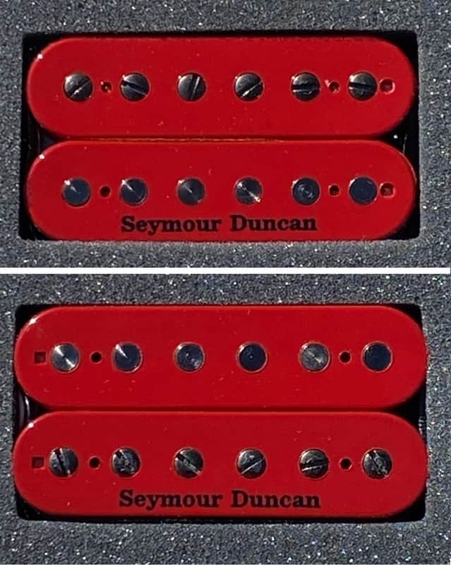 Seymour Duncan Nazgul Bridge & Sentient Red Trembucker Pickup Set - Red image 1