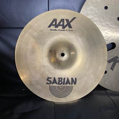 Sabian Cymbal Pack 13” Studio Crash + 16” Stage Crash Cracked Preowned image 3