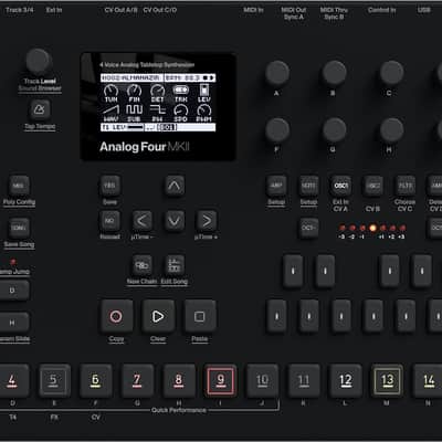 Elektron Analog Four MKII Black 4-voice Analog Synthesizer with Sequencer image 4