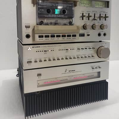 Serviced! Mitsubishi Microcomponents Stereo Set M-A01 Amplifier M-P01 Preamp M-F01 Cassette Deck And M-T01 Tuner - All Working Perfectly! image 1