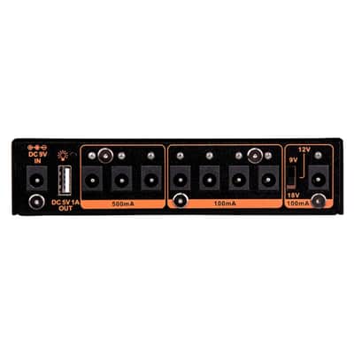 Joyo JP-05 Power Supply 5 Pedal Power Supply 8 Outputs 9v 12v 18v USB Rechargeable image 2