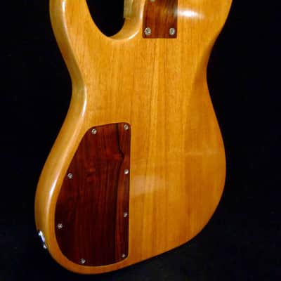 Blueberry Handmade Electric Guitar with Solid Silver and Gold Inlays image 6