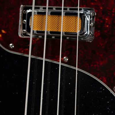 Fender Limited Edition Gold Foil Series Jazz Bass - Black Sparkle with Gig Bag image 9