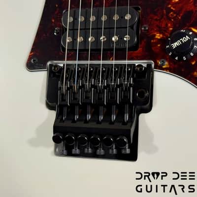 Ibanez Prestige RG653DX Electric Guitar w/ Case - White Flat image 7