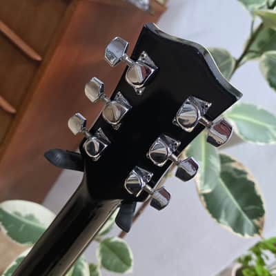 Satellite Les Paul Standard 1970's Black Beauty Vintage 70s Singlecut LP Electric Guitar Heavy Relic Aged Road Worn MIJ Japan Pro MJ Japanese with Gibson Open Book headstock image 5
