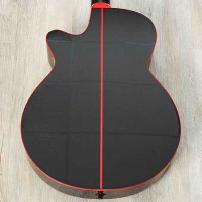 Mint Takamine GF49CE CB FX Cutaway Acoustic-Electric Guitar, Spruce Top, Cosmic Black Sparkle image 5
