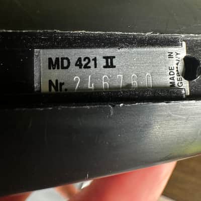 Sennheiser MD 421 II Dynamic Microphone w/ Clip & Case – Tested Working image 3