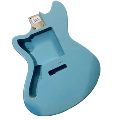 Light Blue Left Handed Jazzmaster Style Guitar Solid Body DIY Project image 1