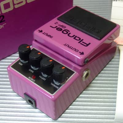 RARE The First Month June 1980 Silver Screw Boss BF-2 Flanger w/ Original Box & Manual / MIJ Made in Japan (Black Label) image 2
