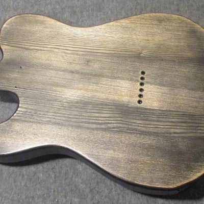 Swamp Ash Telecaster Body  2018 Black / Natural image 14