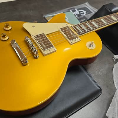 Epiphone Les Paul Standard 50s Metallic Gold Top Left Hand BRAND NEW LH Lefty Handed image 8