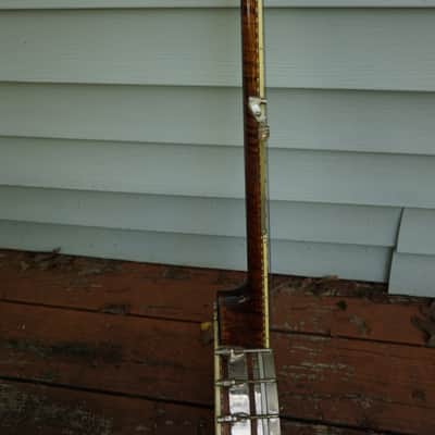 Wildwood Heirloom Open Back Banjo Tubaphone Tone ring Flamed Maple neck Engraved Inlays Old Time image 18