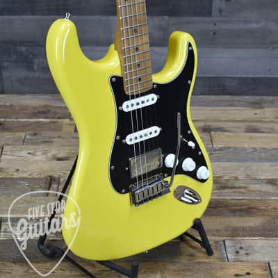 Mint Fender Limited Edition American Ultra II Stratocaster HSS - Graffiti Yellow with Hardshell Case image 9